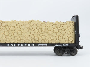 O Gauge 3-Rail Lionel 6-16951 SOU Southern 50' Bulkhead Flat Car w/ Wood Load
