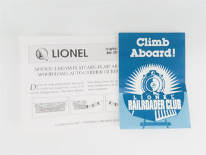 O Gauge 3-Rail Lionel 6-16951 SOU Southern 50' Bulkhead Flat Car w/ Wood Load