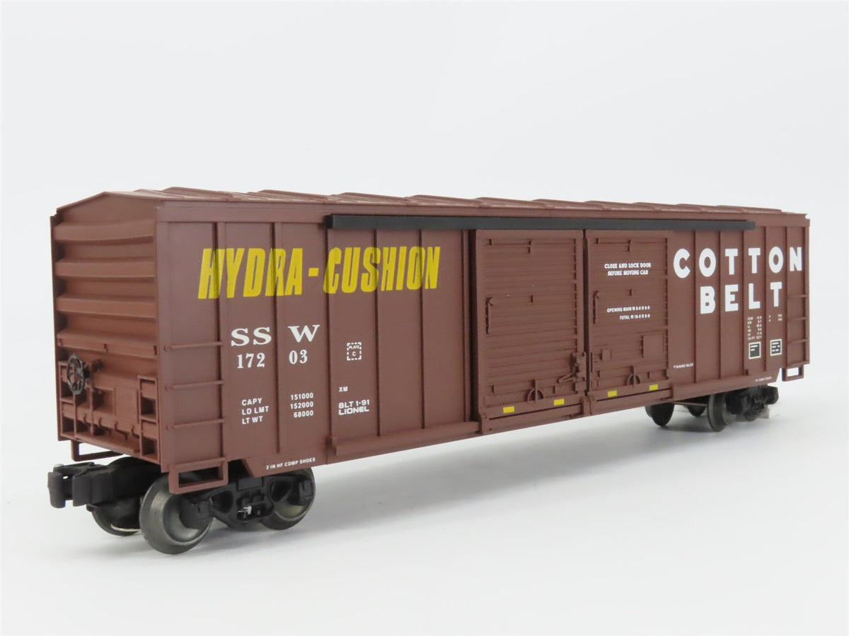 O Gauge 3-Rail Lionel 6-17203 SSW Cotton Belt 50&#39; Double-Door Box Car #17203