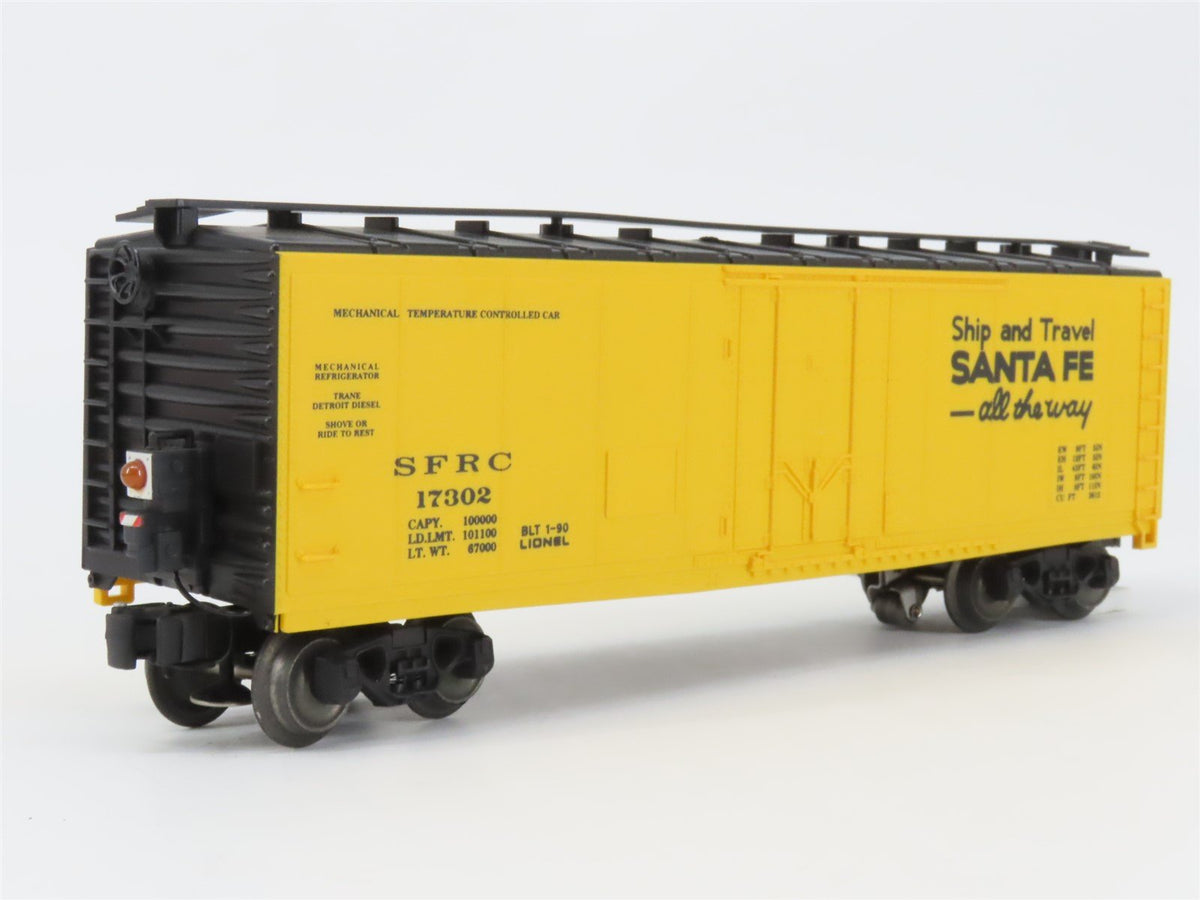 O Gauge 3-Rail Lionel 6-17302 SFRC ATSF Santa Fe Reefer #17302 w/ ETD Light