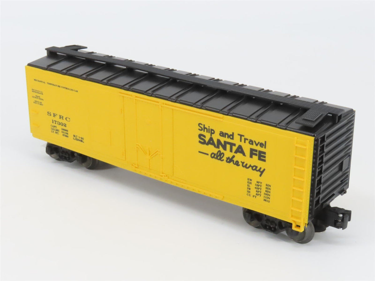 O Gauge 3-Rail Lionel 6-17302 SFRC ATSF Santa Fe Reefer #17302 w/ ETD Light