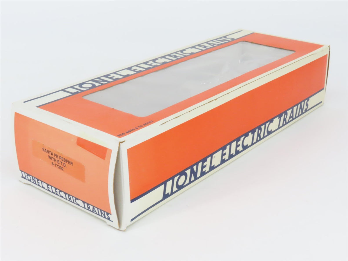 O Gauge 3-Rail Lionel 6-17302 SFRC ATSF Santa Fe Reefer #17302 w/ ETD Light