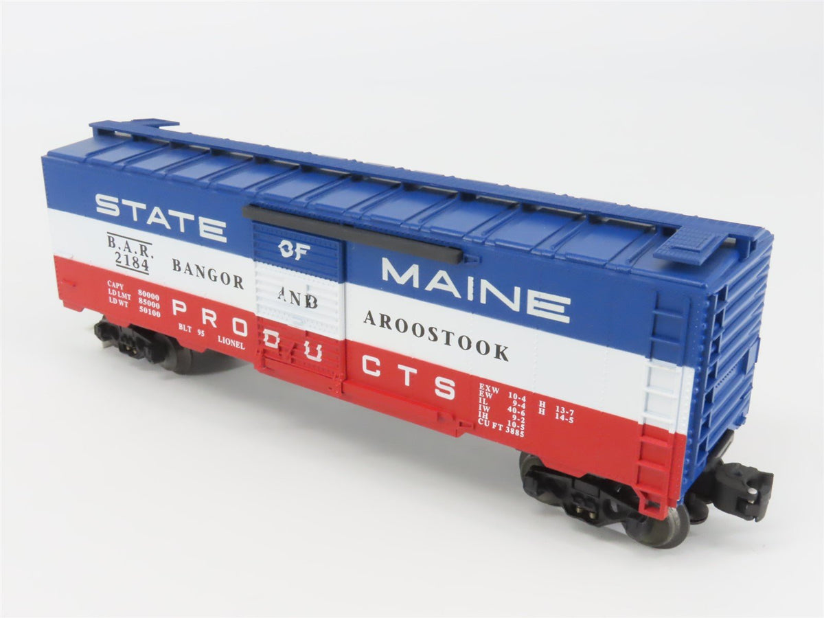 O Gauge 3-Rail Lionel 6-17218 BAR &quot;State of Maine&quot; 40&#39; Single Door Box Car #2184