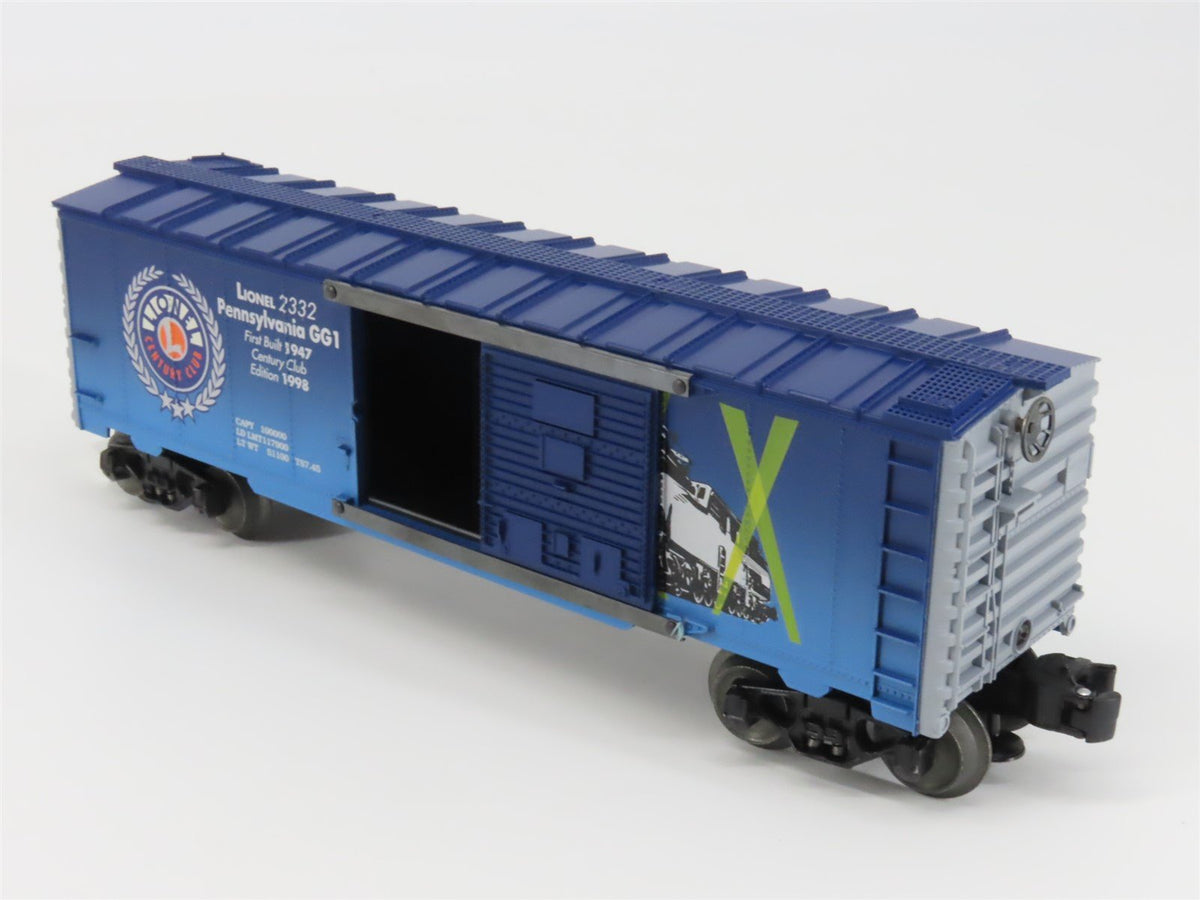 O Gauge 3-Rail Lionel 6-29227 Century Club &quot;2332 PRR GG1&quot; Box Car