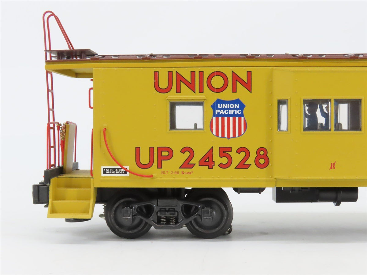 O Gauge 3-Rail K-Line K612-2111 UP Union Pacific Bay Window Caboose #24528