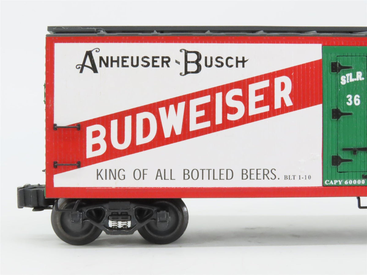 O Gauge 3-Rail K-Line K762-5604 Anheuser-Busch &quot;Budweiser Beer Car&quot; Reefer #3606