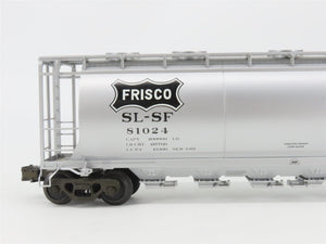 O Gauge 3-Rail Atlas 6333-2 SLSF Frisco ACF 6-Bay Cylindrical Hopper #81024