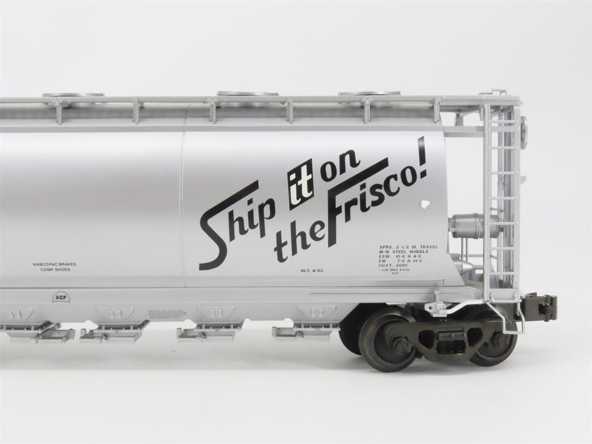 O Gauge 3-Rail Atlas 6333-2 SLSF Frisco ACF 6-Bay Cylindrical Hopper #81024