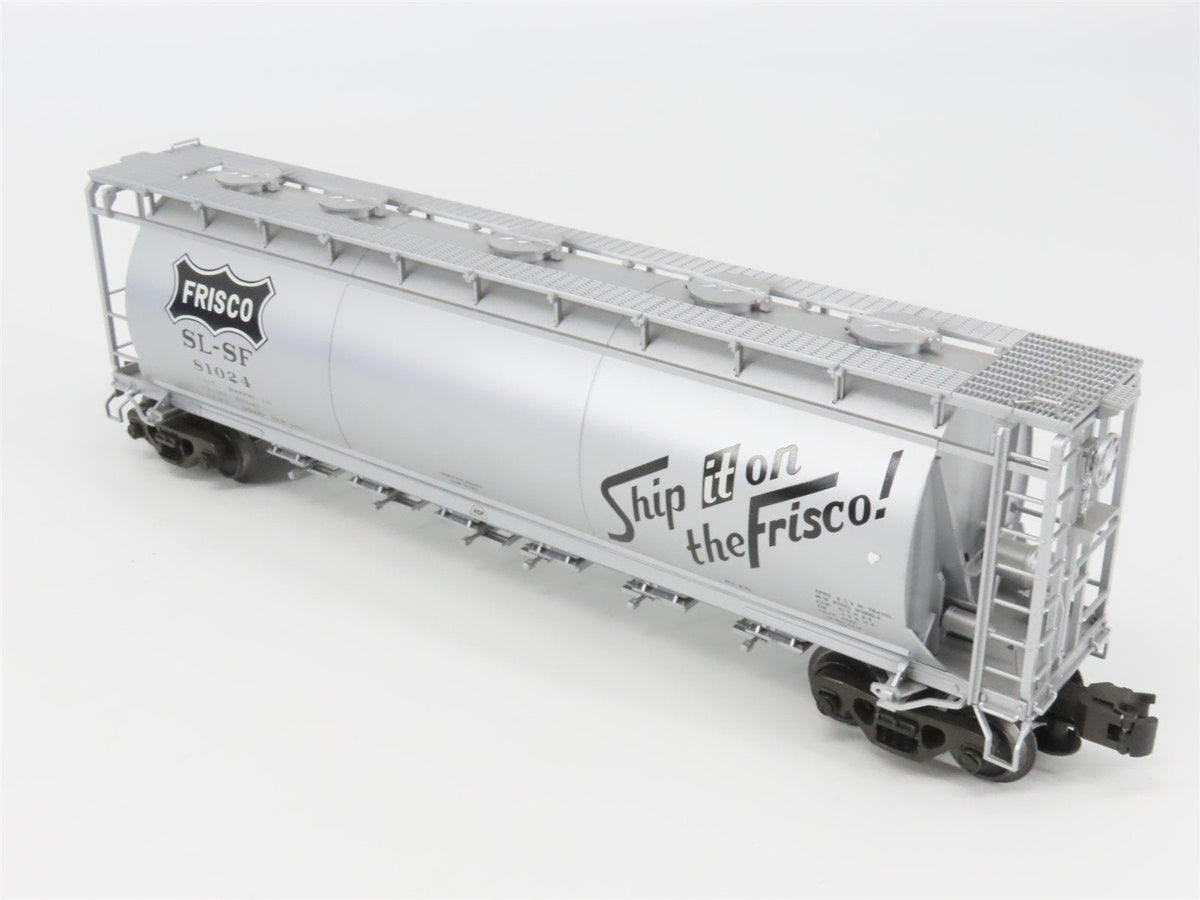 O Gauge 3-Rail Atlas 6333-2 SLSF Frisco ACF 6-Bay Cylindrical Hopper #81024