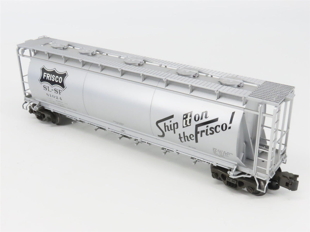 O Gauge 3-Rail Atlas 6333-2 SLSF Frisco ACF 6-Bay Cylindrical Hopper #81024