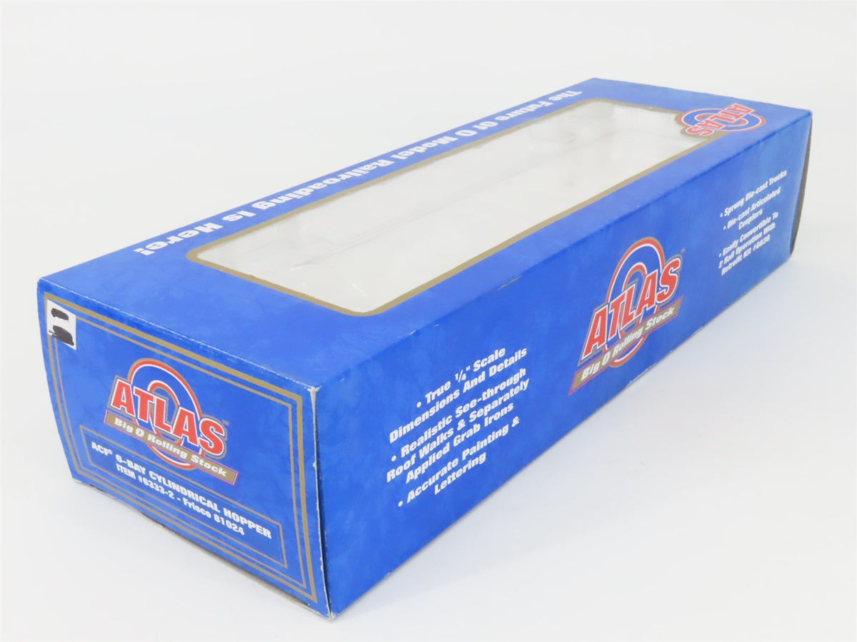 O Gauge 3-Rail Atlas 6333-2 SLSF Frisco ACF 6-Bay Cylindrical Hopper #81024