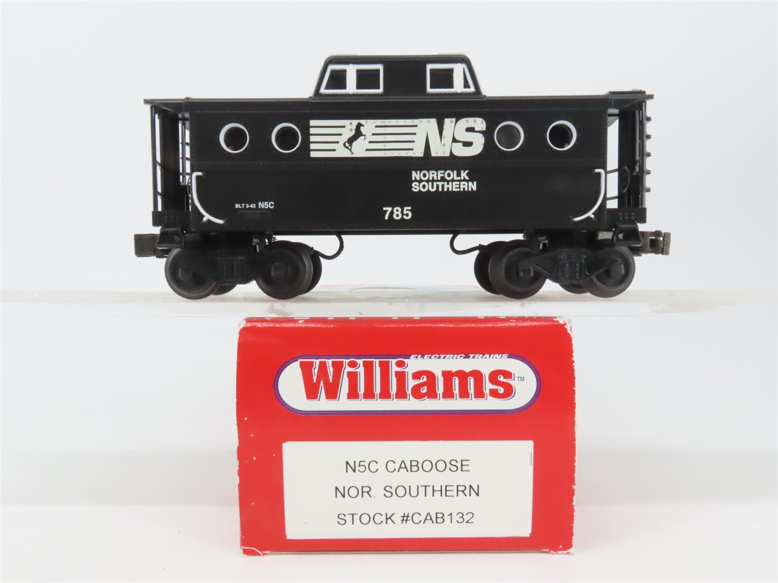 O Gauge 3-Rail Williams CAB132 NS Norfolk Southern N5C Center Cupola Caboose 785