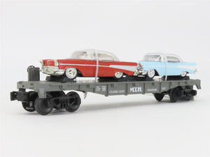 O Gauge 3-Rail Semi-Scale MTH RailKing 30-7610 Flat Car #1957 w/ Ertl '57 Chevys