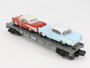 O Gauge 3-Rail Semi-Scale MTH RailKing 30-7610 Flat Car #1957 w/ Ertl '57 Chevys
