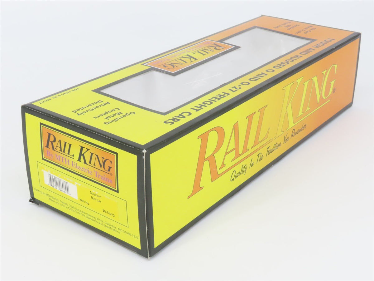 O27 Gauge 3-Rail MTH RailKing 30-74072 SOU Southern &quot;Green Light&quot; Box Car #45524