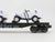 O27 Gauge 3-Rail MTH RailKing 30-8304 C&O Flat Car #w/ 2 Ertl Panel Vans