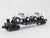 O27 Gauge 3-Rail MTH RailKing 30-8304 C&O Flat Car #w/ 2 Ertl Panel Vans