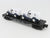 O27 Gauge 3-Rail MTH RailKing 30-8304 C&O Flat Car #w/ 2 Ertl Panel Vans