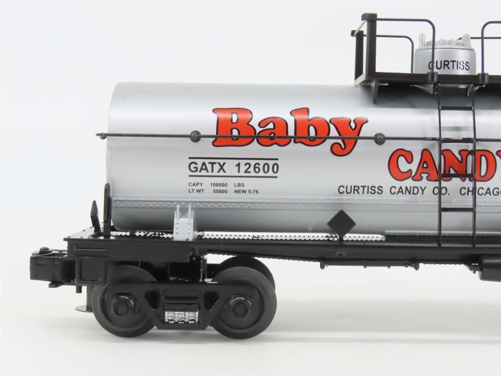 O27 Gauge 3-Rail MTH RailKing 30-8109 GATX Baby Ruth Single Dome Tank Car #12600