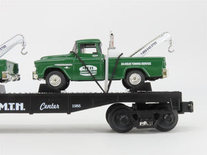 O27 Gauge 3-Rail MTH RailKing 30-7615 Service Center Flat Car w/ Cameo Wreckers