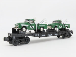 O27 Gauge 3-Rail MTH RailKing 30-7615 Service Center Flat Car w/ Cameo Wreckers