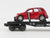 O27 Gauge 3-Rail MTH RailKing 30-76039 Flat Car #2000 w/ 2 Red PT Cruisers