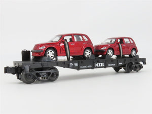 O27 Gauge 3-Rail MTH RailKing 30-76039 Flat Car #2000 w/ 2 Red PT Cruisers