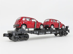 O27 Gauge 3-Rail MTH RailKing 30-76039 Flat Car #2000 w/ 2 Red PT Cruisers
