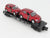 O27 Gauge 3-Rail MTH RailKing 30-76039 Flat Car #2000 w/ 2 Red PT Cruisers