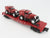 O27 Gauge 3-Rail MTH RailKing 30-8303 MILW Flat Car #64391 w/Ertl '32 Panel Vans