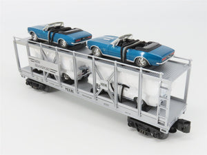 O27 Gauge 3-Rail MTH RailKing 30-7666 Auto Carrier w/ Ertl '67 Camaro & Shelby