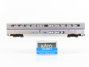 N Scale Kato 156-0981-1 Amtrak Superliner Phase VI Coach Passenger 34026-Lighted