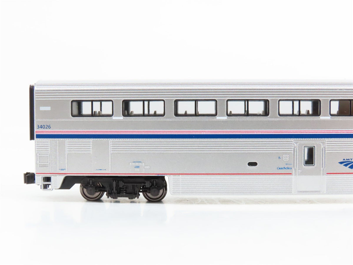 N Scale Kato 156-0981-1 Amtrak Superliner Phase VI Coach Passenger 34026-Lighted