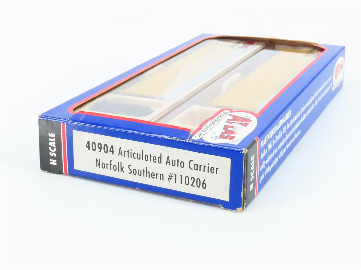 N Scale Atlas 40904 NS Norfolk Southern Articulated Auto Carrier #110206