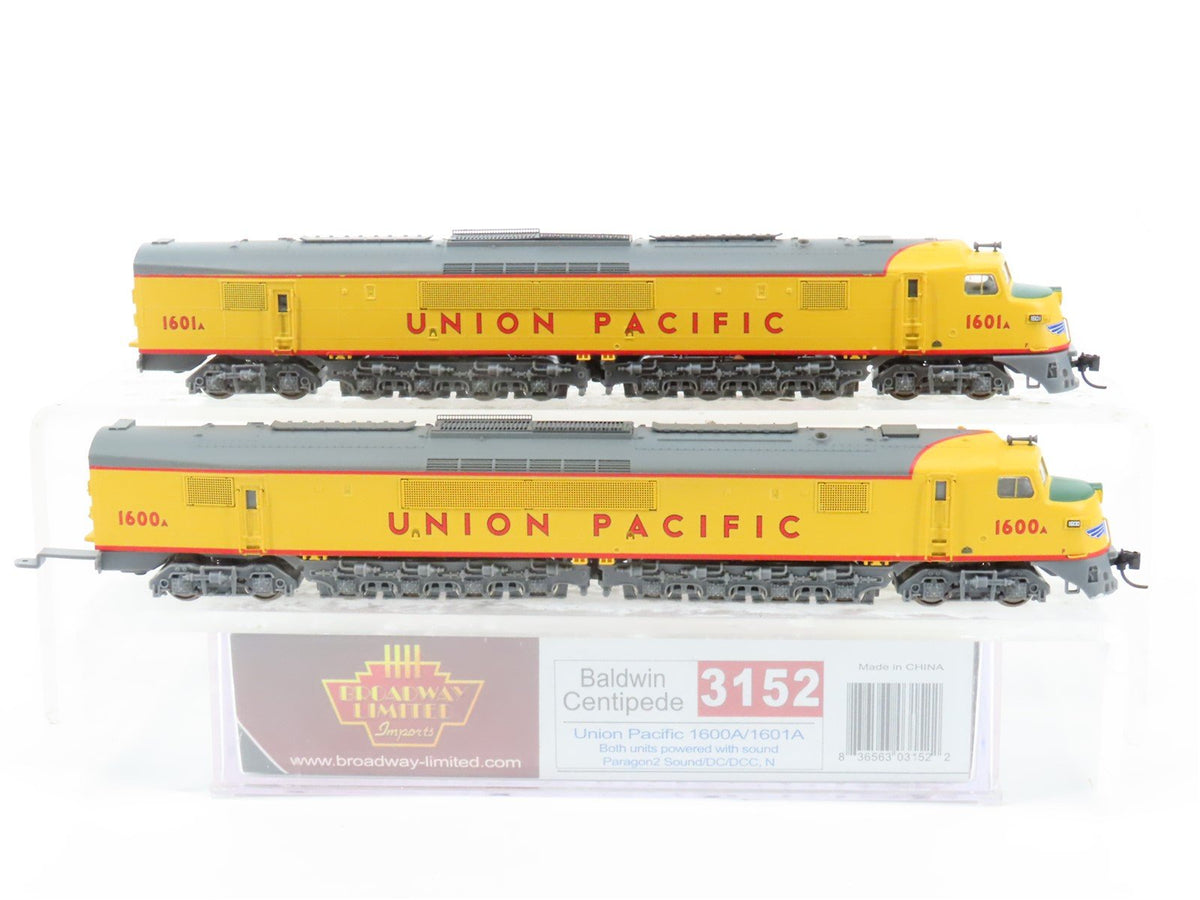 N Broadway Limited BLI 3152 UP Union Pacific Centipede A/A Diesel Set - Paragon2