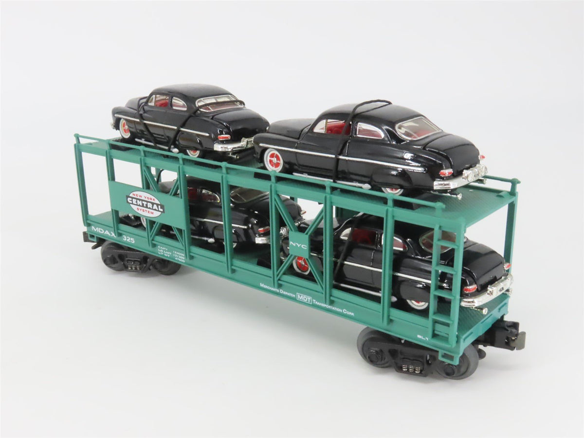 O Gauge 3-Rail MTH Rail King 30-7682 NYC Auto Carrier #325 w/ &#39;49 Mercurys