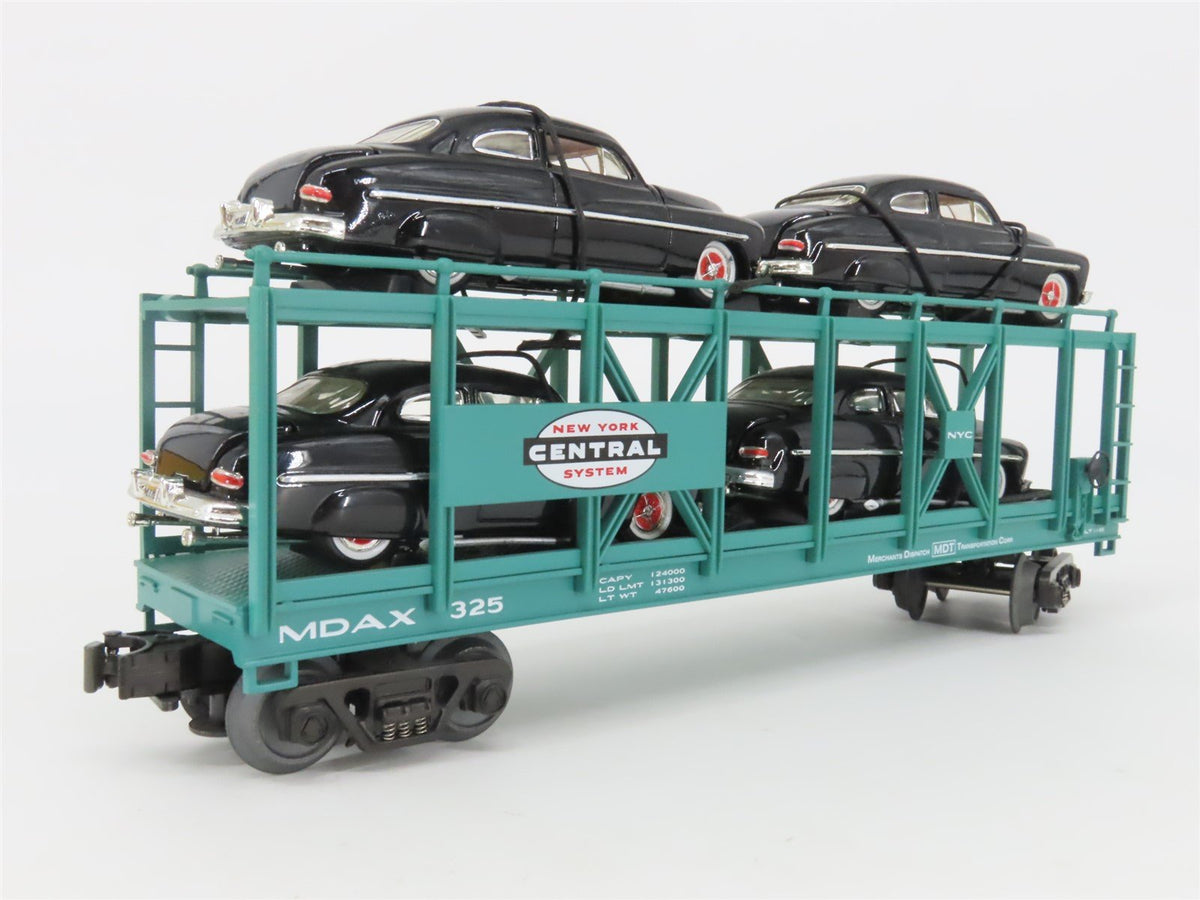 O Gauge 3-Rail MTH Rail King 30-7682 NYC Auto Carrier #325 w/ &#39;49 Mercurys