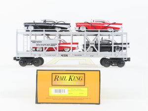 O Gauge 3-Rail MTH Rail King 30-7656 Transport Auto Carrier #5757 w/ '57 Chevys