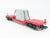 O Gauge 3-Rail MTH Rail King 30-8301 Die-Cast ATSF Flat Car 90000 w/ Transformer