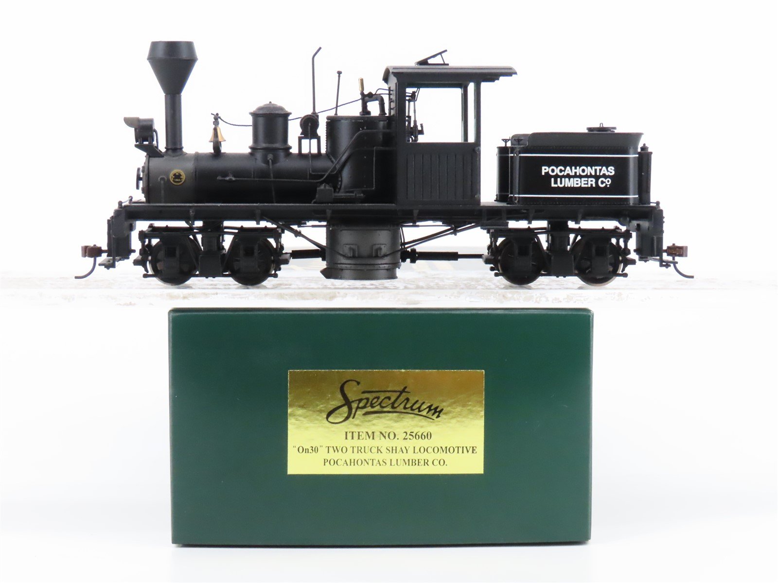 On30 Scale Bachmann 25660 Pocahontas Lumber Co. 2 Truck Shay Steam Loco #3