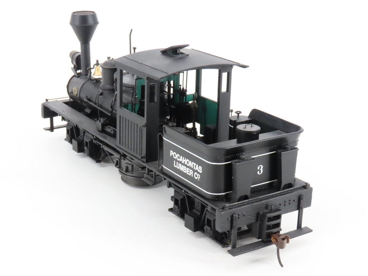 On30 Scale Bachmann 25660 Pocahontas Lumber Co. 2 Truck Shay Steam Loco #3