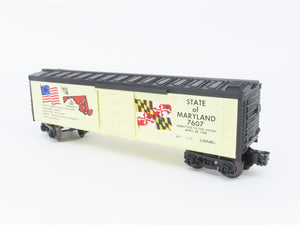 O Gauge 3-Rail Lionel 6-7607 Spirit of '76 Maryland Single Door Box Car #7607