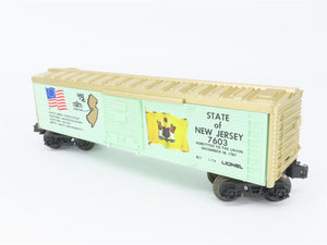 O Gauge 3-Rail Lionel 6-7603 Spirit of '76 New Jersey Single Door Box Car #7603
