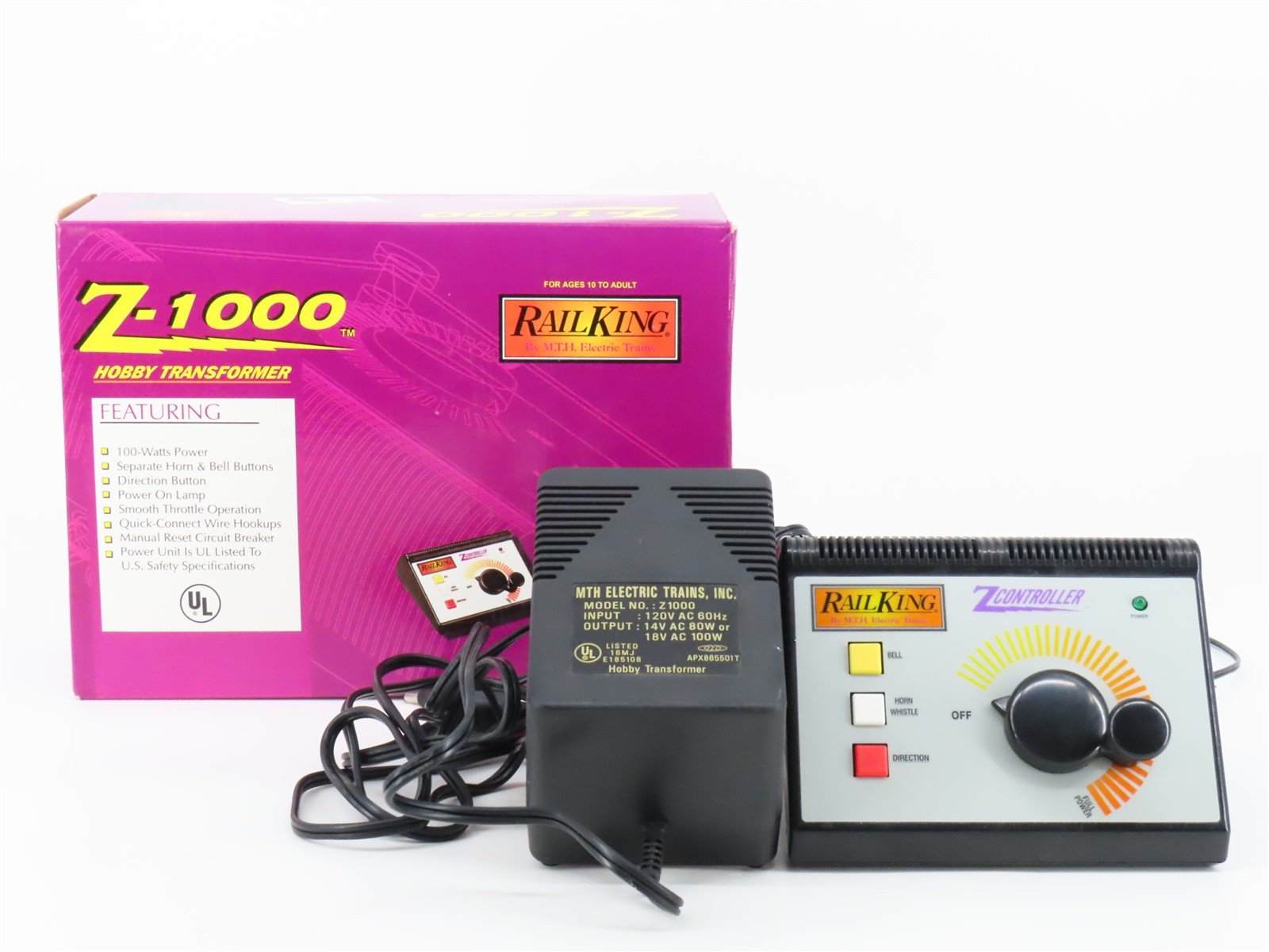MTH Rail King 40-1000 Z-1000 AC Transformer For Model Trains