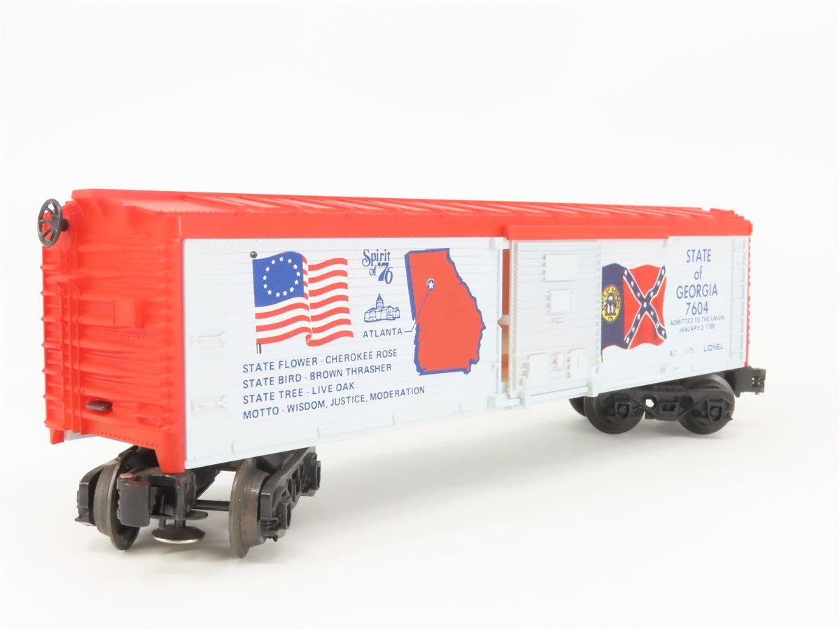 O Gauge 3-Rail Lionel 6-7604 Spirit of &#39;76 Georgia Single Door Box Car #7604