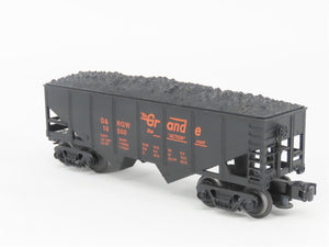 O Gauge 3-Rail Industrial Rail IDM 4002 D&RGW Rio Grande 2-Bay Hopper #16500