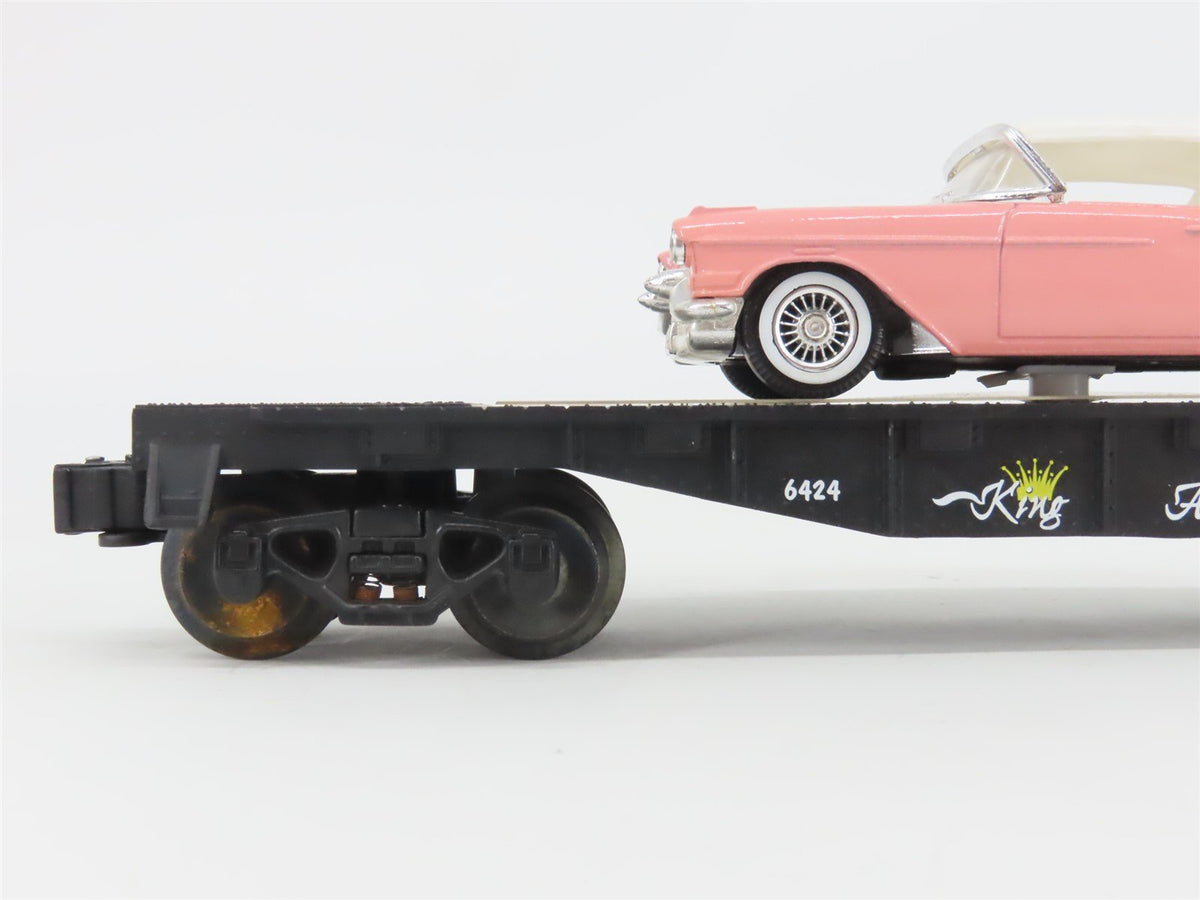 O Gauge 3-Rail Lionel 6-36067 King Auto Sales Flat Car #6424 w/ Cadillac