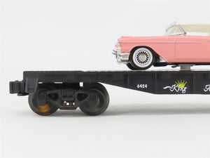 O Gauge 3-Rail Lionel 6-36067 King Auto Sales Flat Car #6424 w/ Cadillac