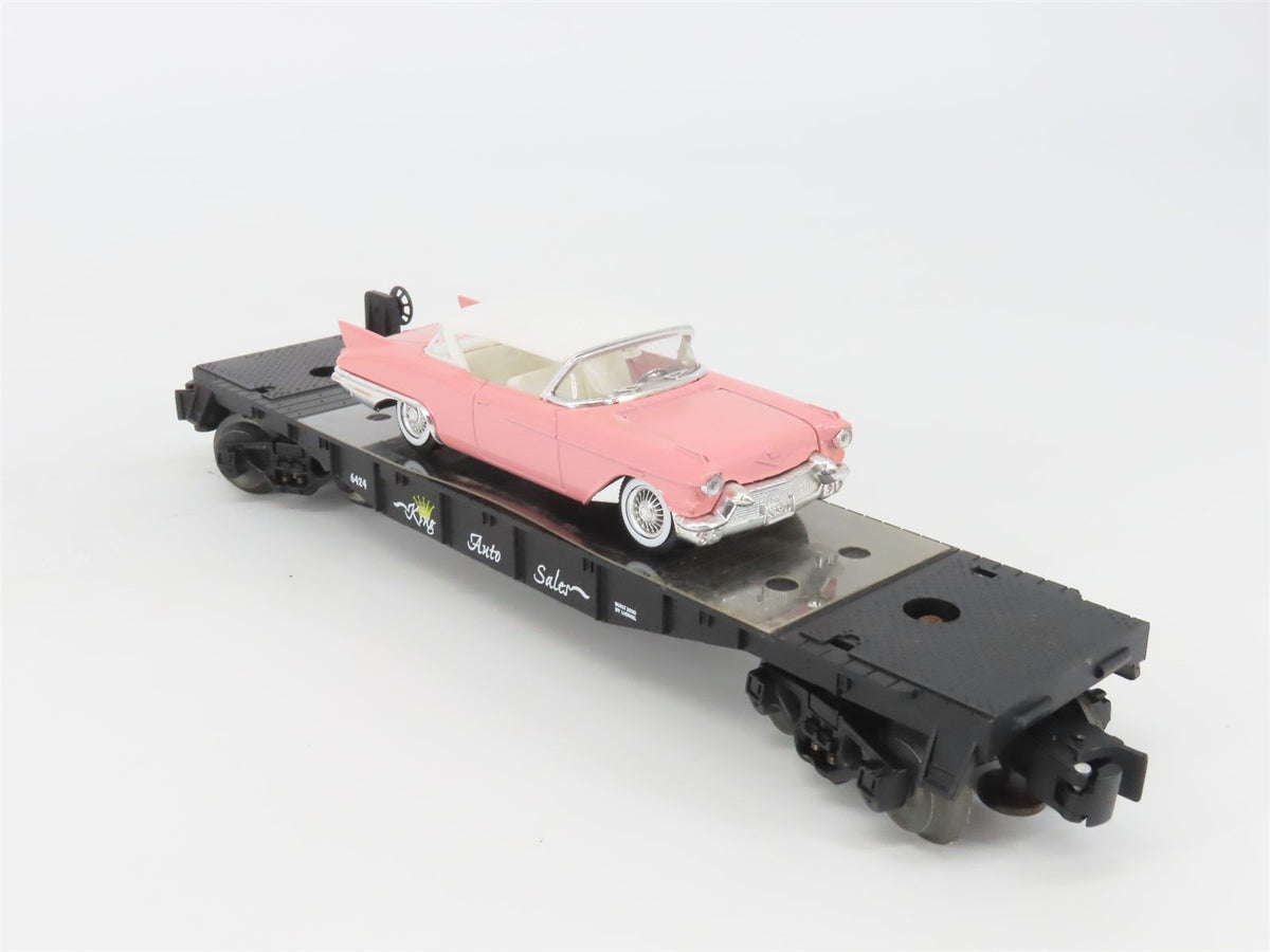 O Gauge 3-Rail Lionel 6-36067 King Auto Sales Flat Car #6424 w/ Cadillac