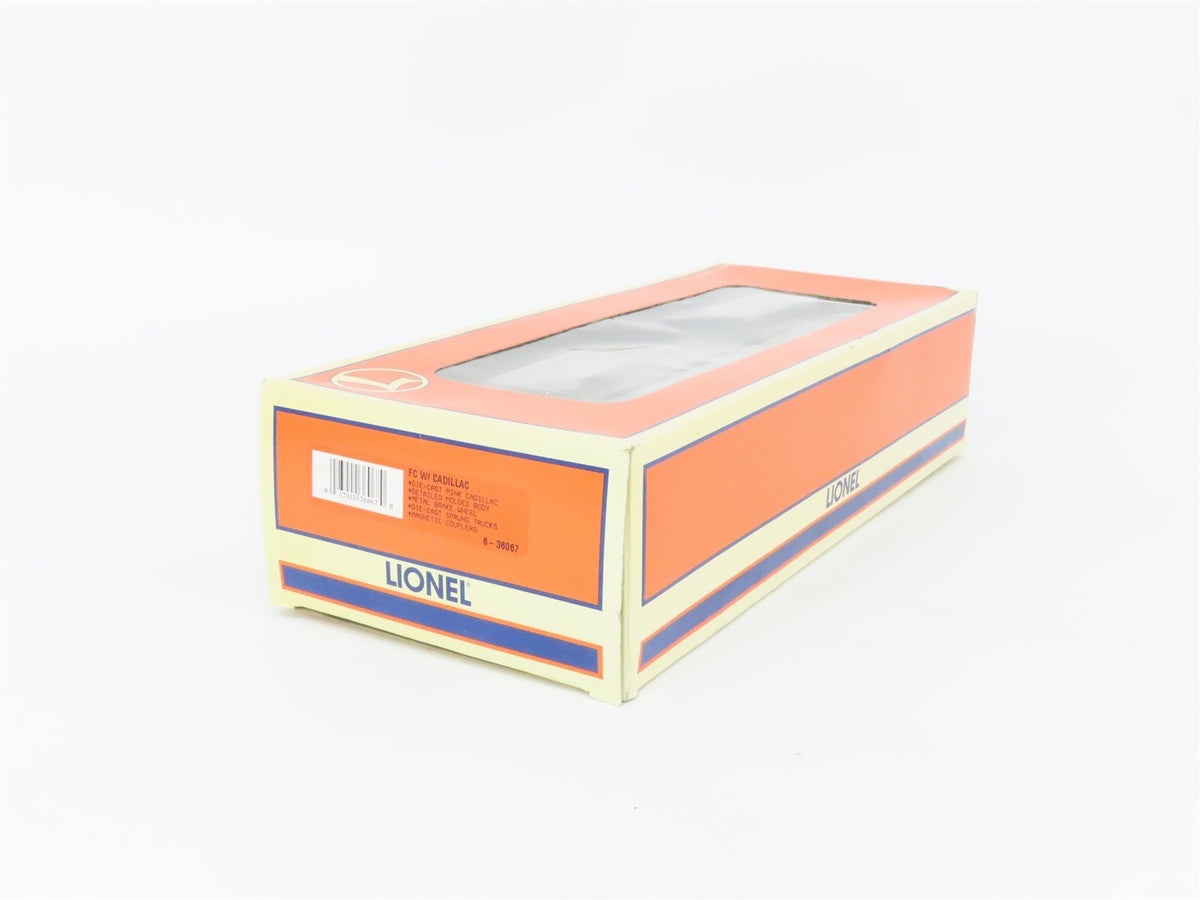 O Gauge 3-Rail Lionel 6-36067 King Auto Sales Flat Car #6424 w/ Cadillac